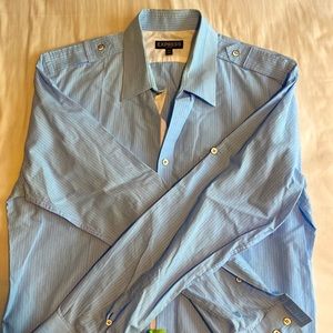 Blue men’s button up